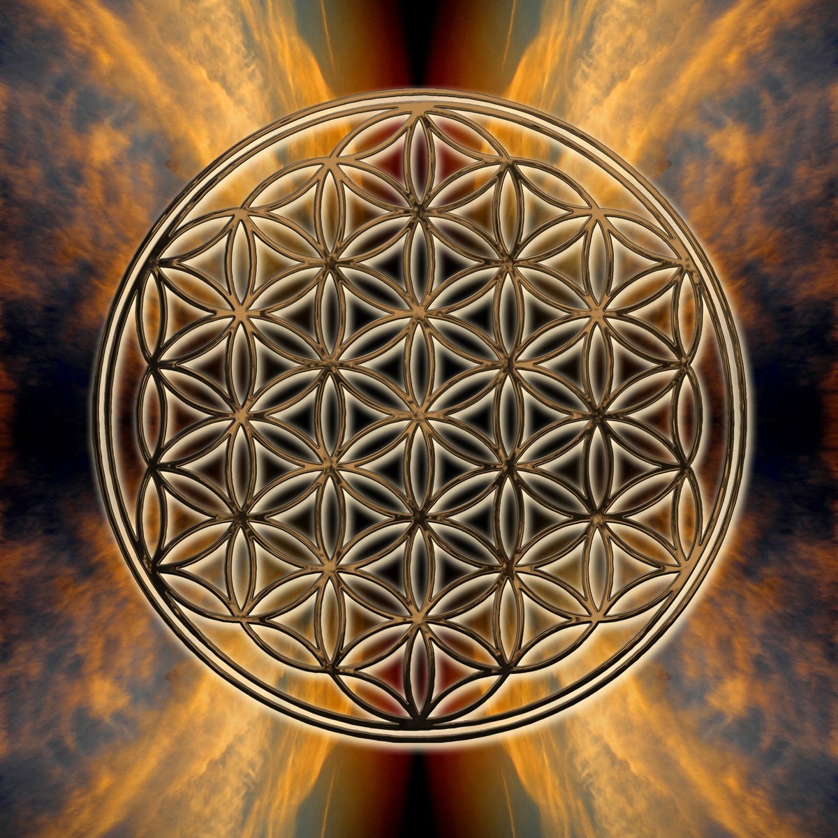 The Flower Of Life sacred geometry pattern